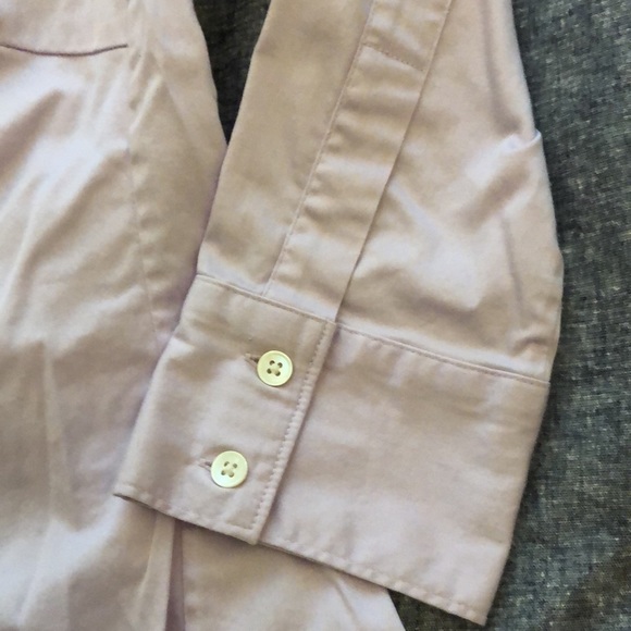 Banana Republic Button Down Shirt Blouse Lavender 3/4 Sleeve Size XS Womens - Picture 4 of 6